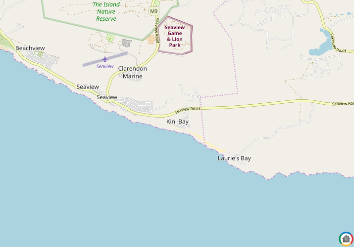 Map location of Kini Bay